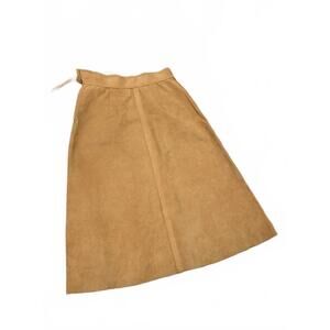 Vintage  Suede A-Line Skirt